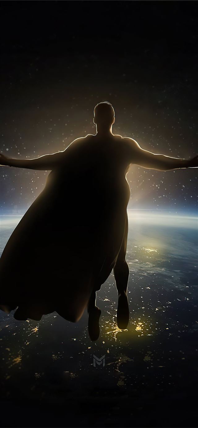 1125x2436 superman outside world 5k - 2021 movies iPhone 11 Wallpaper