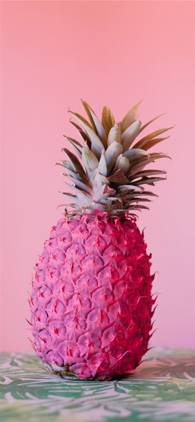 1125x2436 pink pineapple - color iPhone 11 Wallpaper