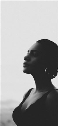 woman wearing black sleeveless top wallpaper