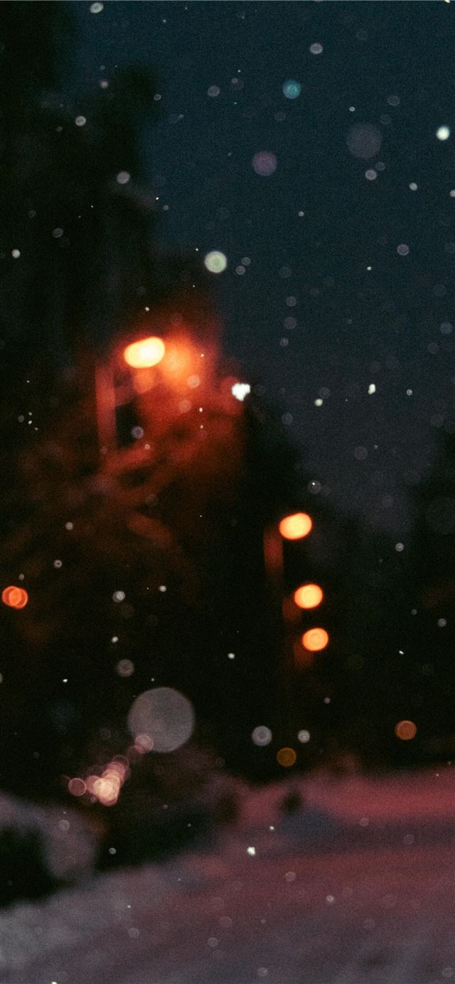 1125x2436 Lost in the blizzard - dark (black) iPhone 11 Wallpaper