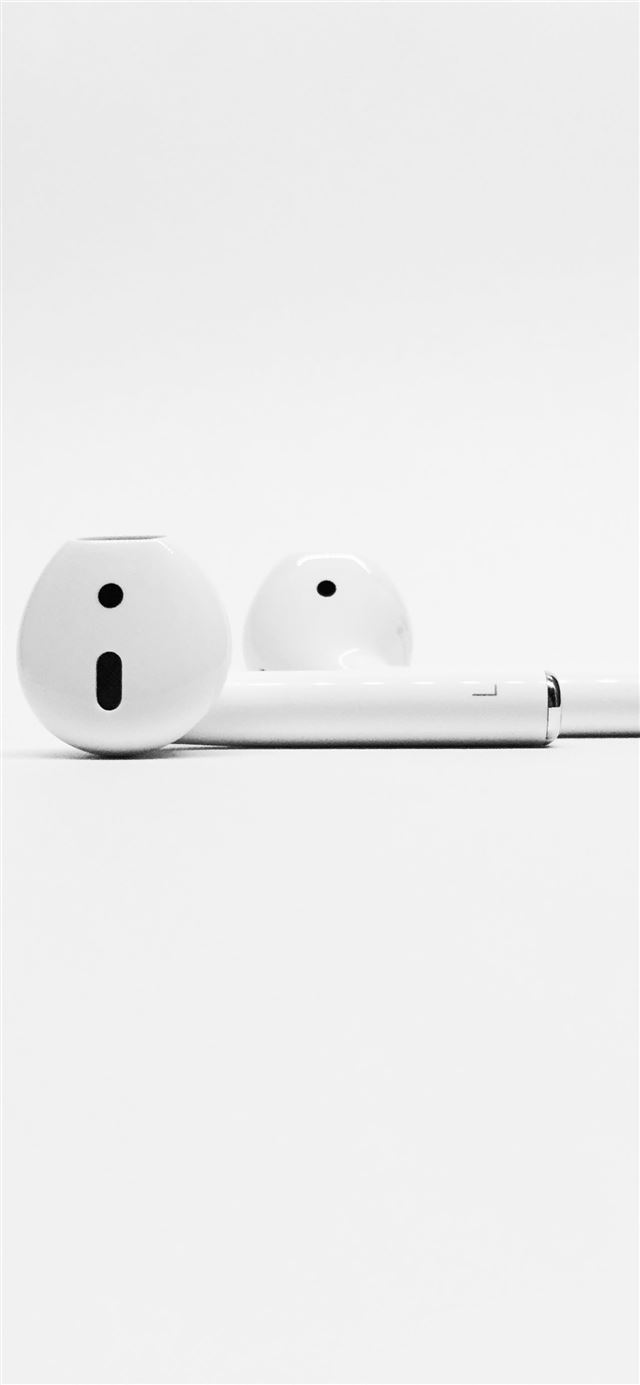 1125x2436 Apple AirPods - black iPhone 11 Wallpaper