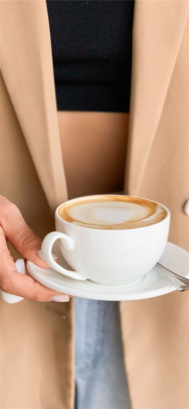 1125x2436 person holding white ceramic cup filled with coffe... - earth iPhone 11 Wallpaper