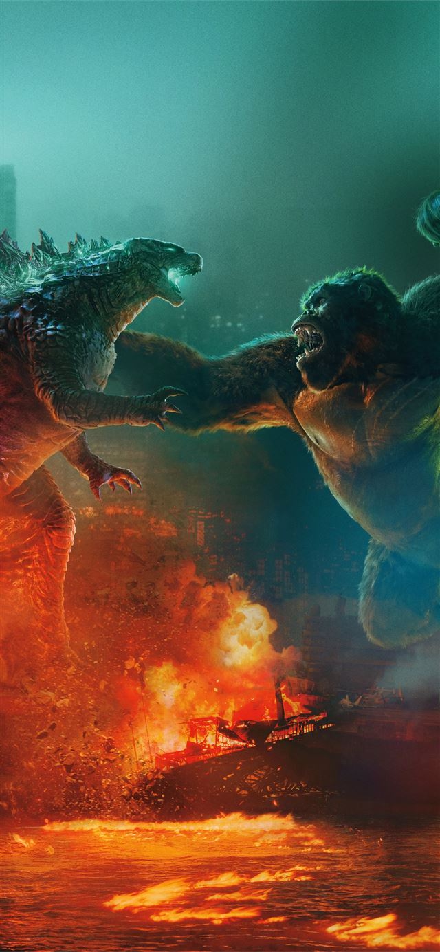 1125x2436 godzilla vs kong 15k - 5k iPhone 11 Wallpaper
