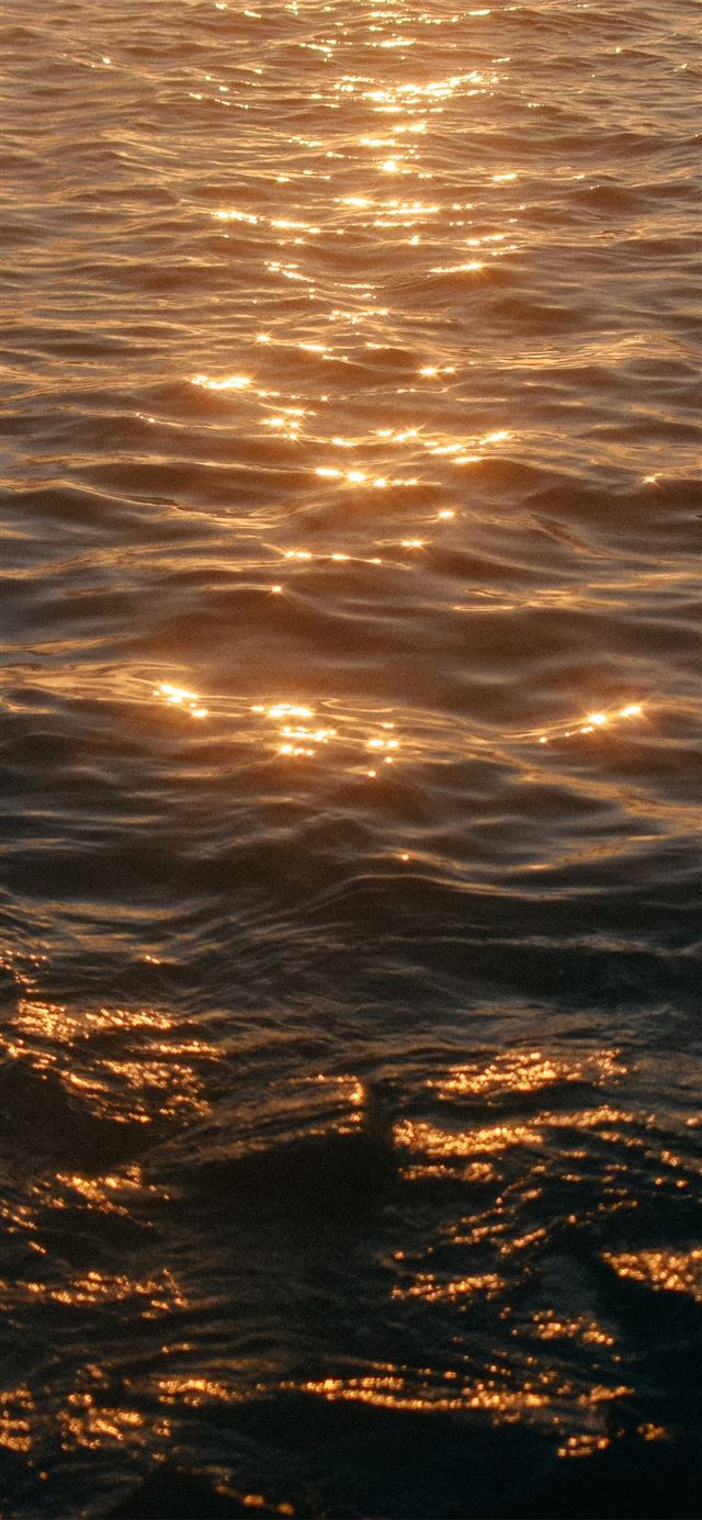 1125x2436 calm sea during golden hour -  iPhone 11 Wallpaper