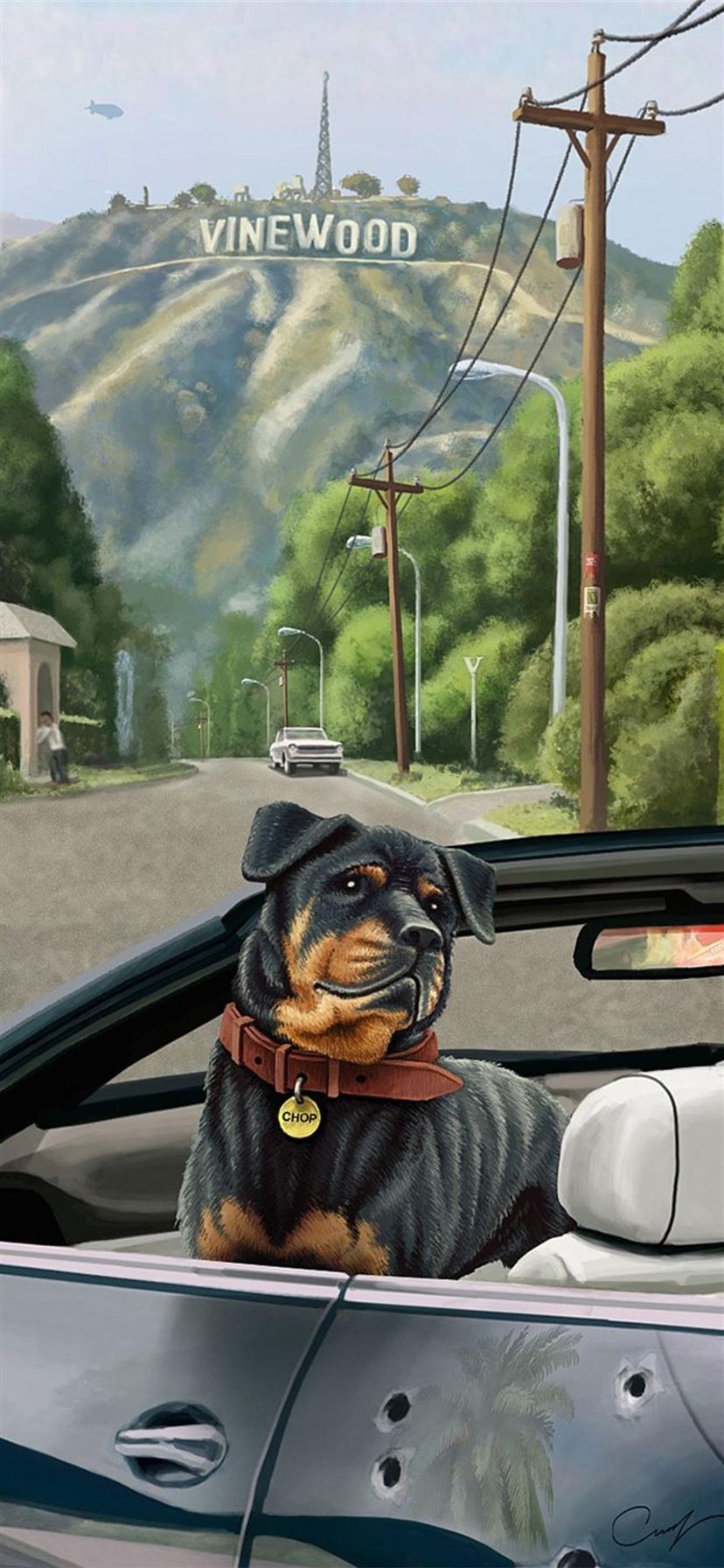 Download wallpaper Dog Rottweiler Rockstar Grand Theft Auto GTA 5  Grin Chop Rottweiler section games in resolution 1920x1920