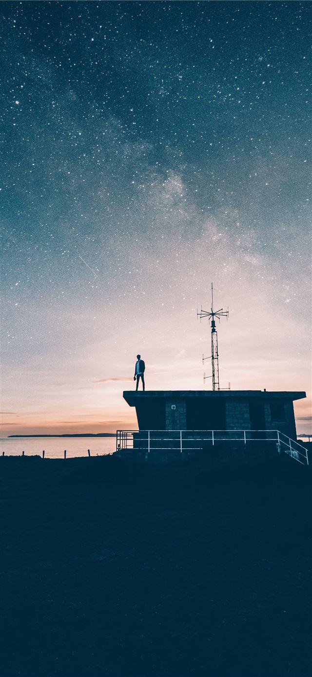 1125x2436 brown house during night time -  iPhone 11 Wallpaper