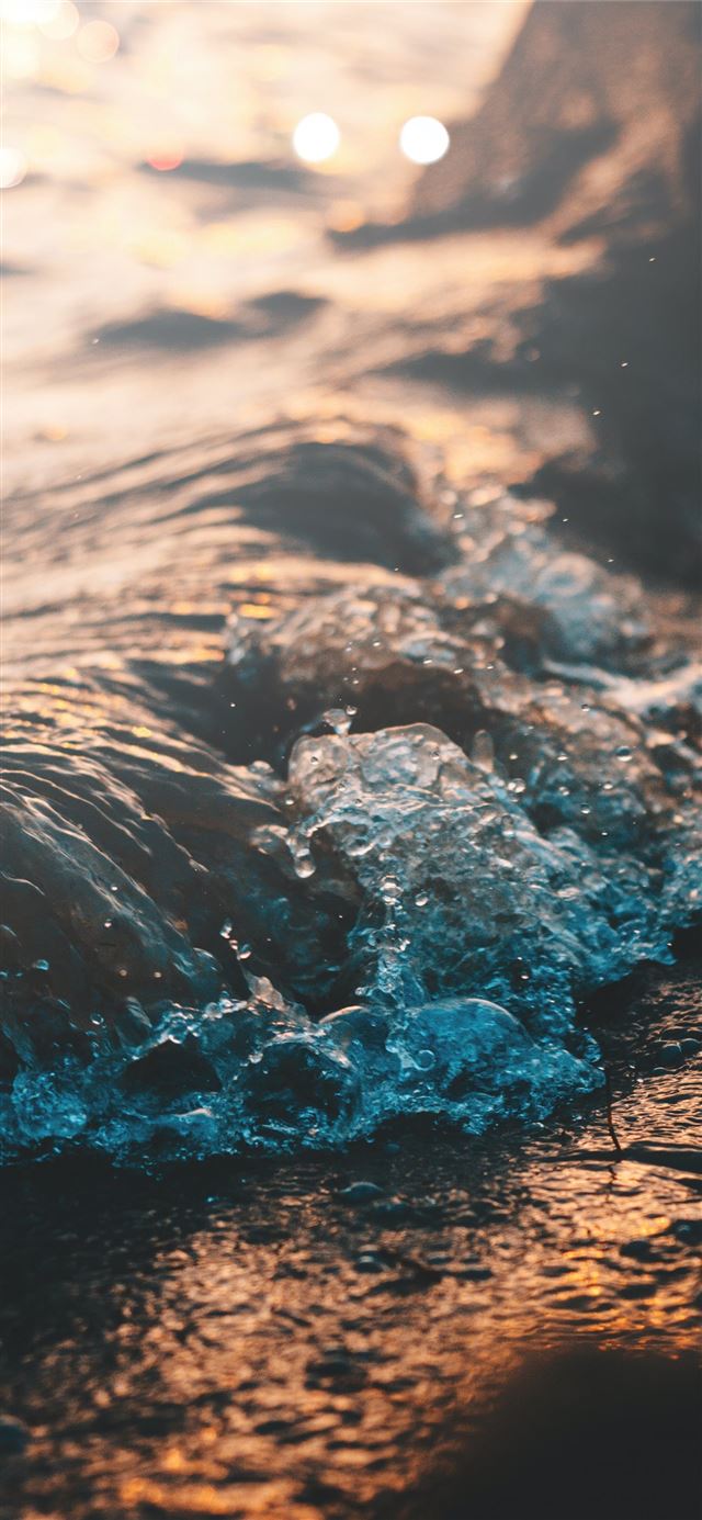 1284x2778 closeup photo of wind waves -  iPhone 11 Wallpaper