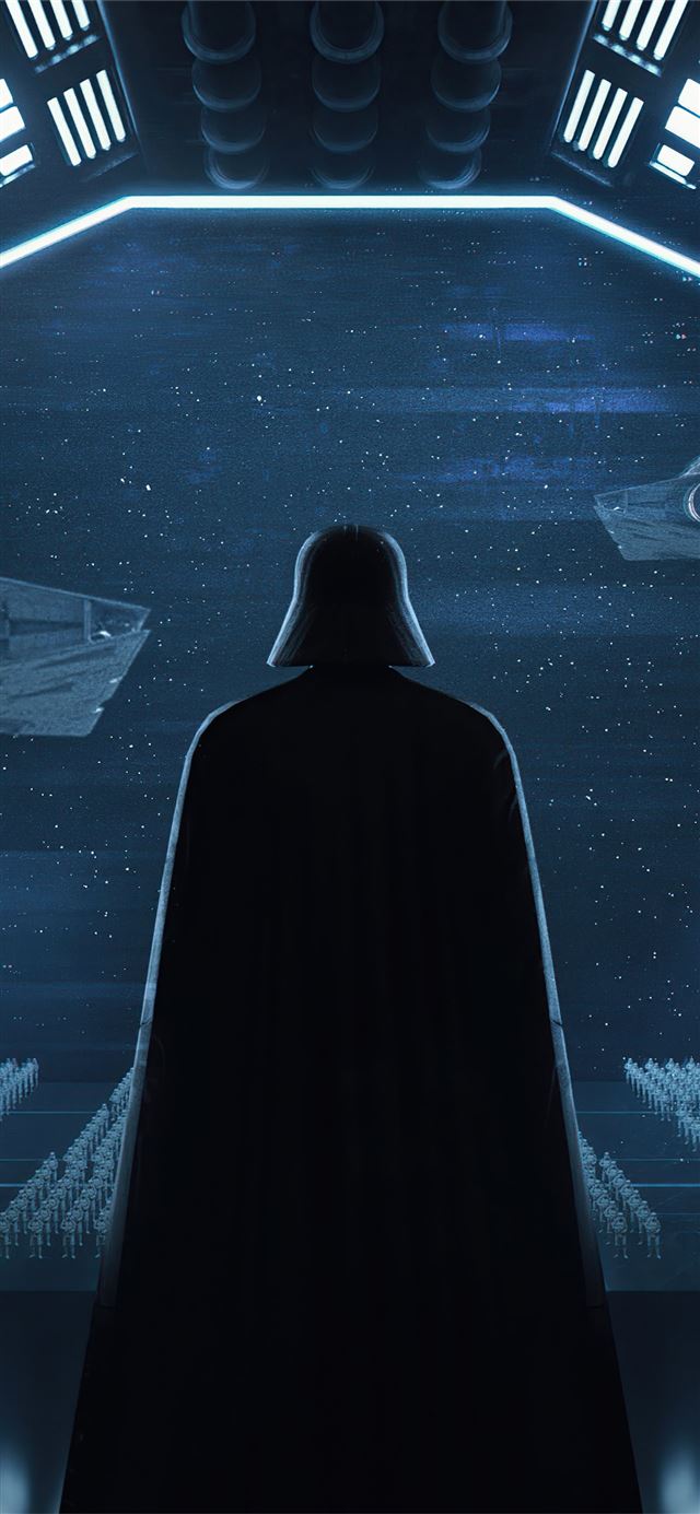 1284x2778 darth vader ship 8k -  iPhone 11 Wallpaper