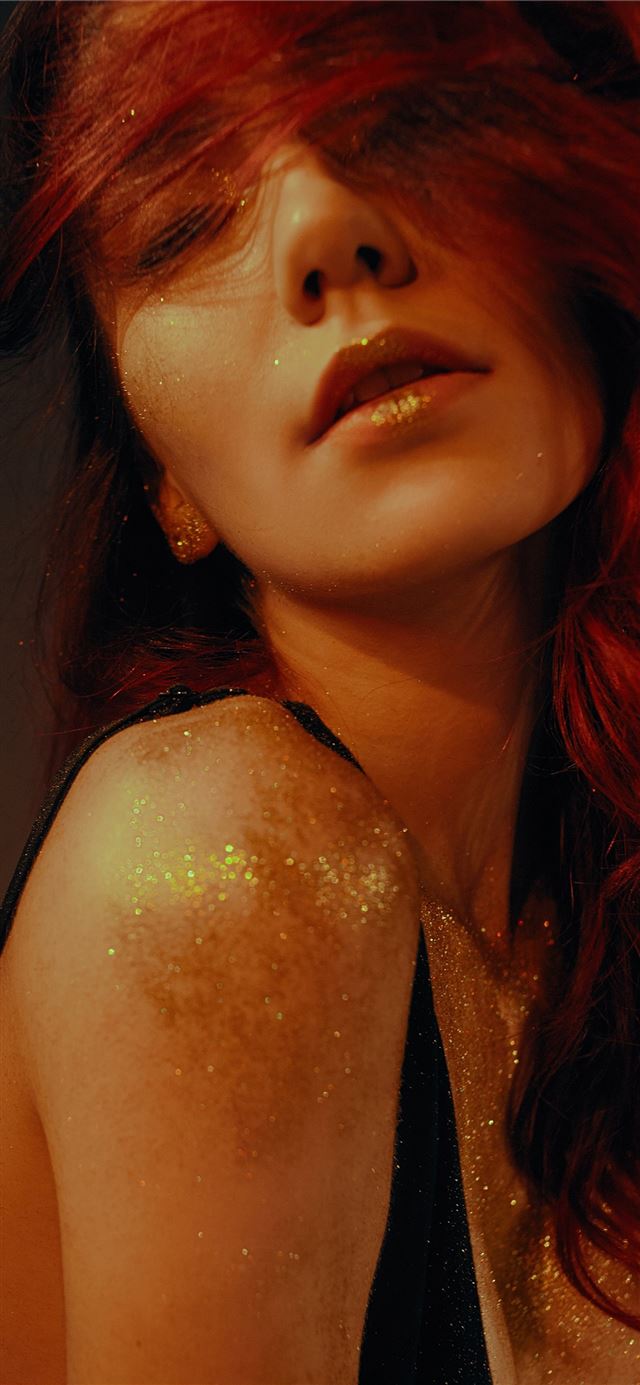 1125x2436 woman with glitters on her body -  iPhone 11 Wallpaper