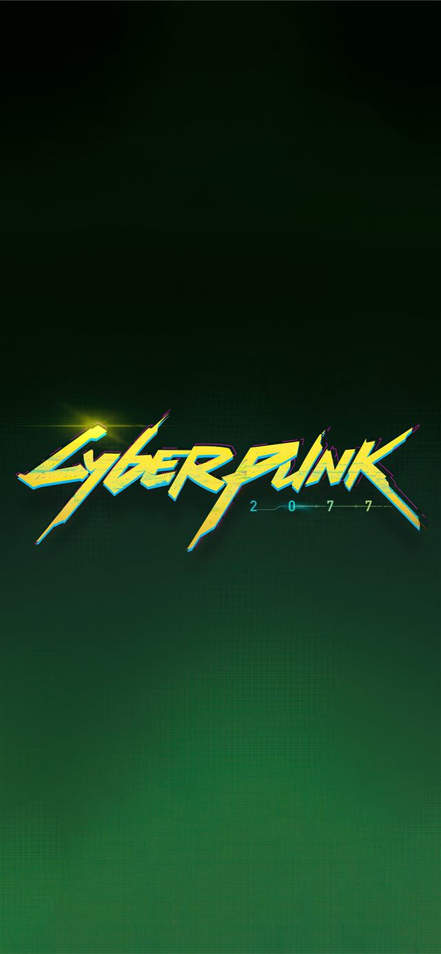 1284x2778 cyberpunk 2077 logo 5k -  iPhone 11 Wallpaper