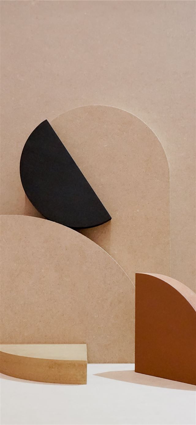 1284x2778 brown and black heart shaped paper -  iPhone 11 Wallpaper