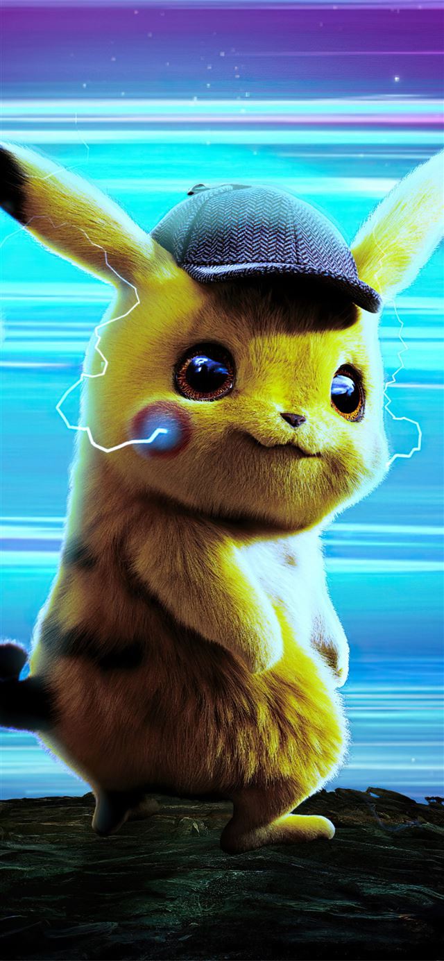 1284x2778 detective pikachu poster 4k -  iPhone 11 Wallpaper
