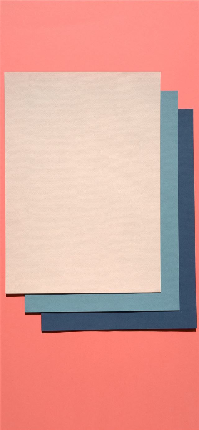 1125x2436 white and blue paper -  iPhone 11 Wallpaper