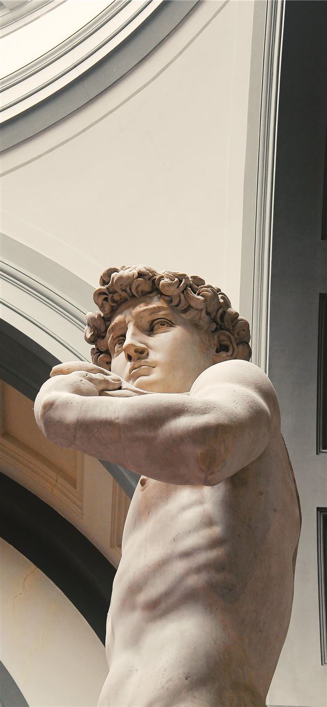1125x2436 concrete man statue -  iPhone 11 Wallpaper