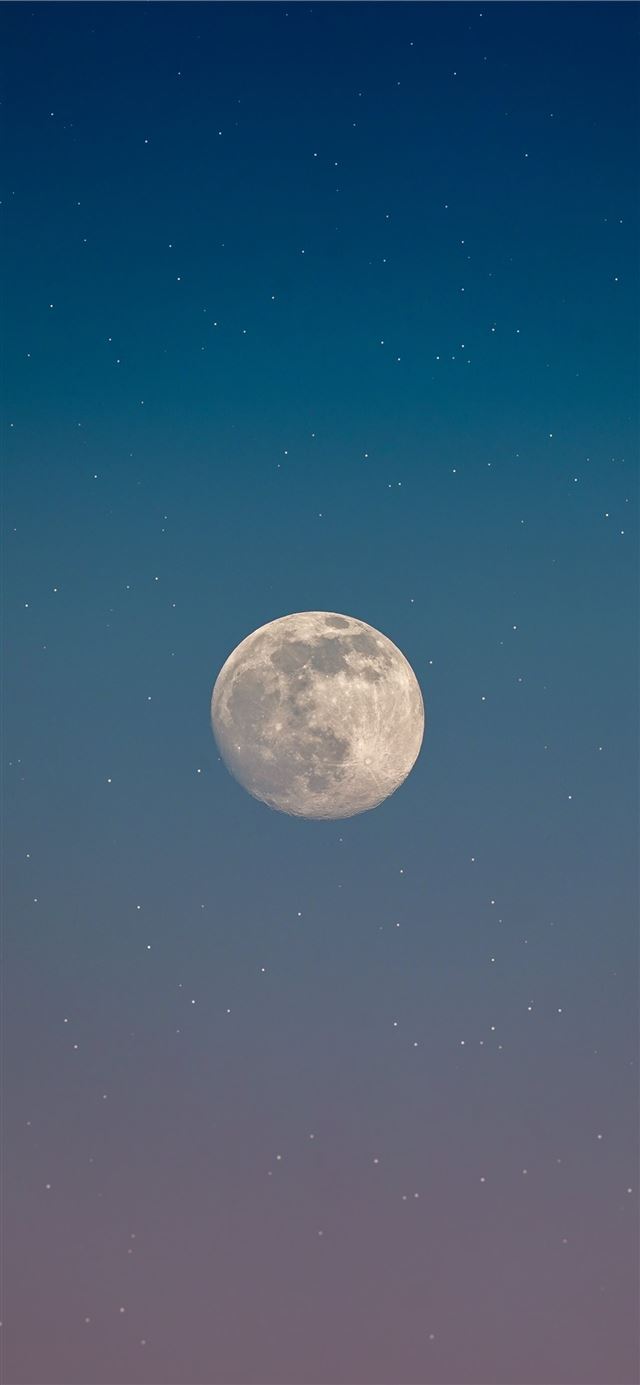 1284x2778 full moon in the sky -  iPhone 11 Wallpaper