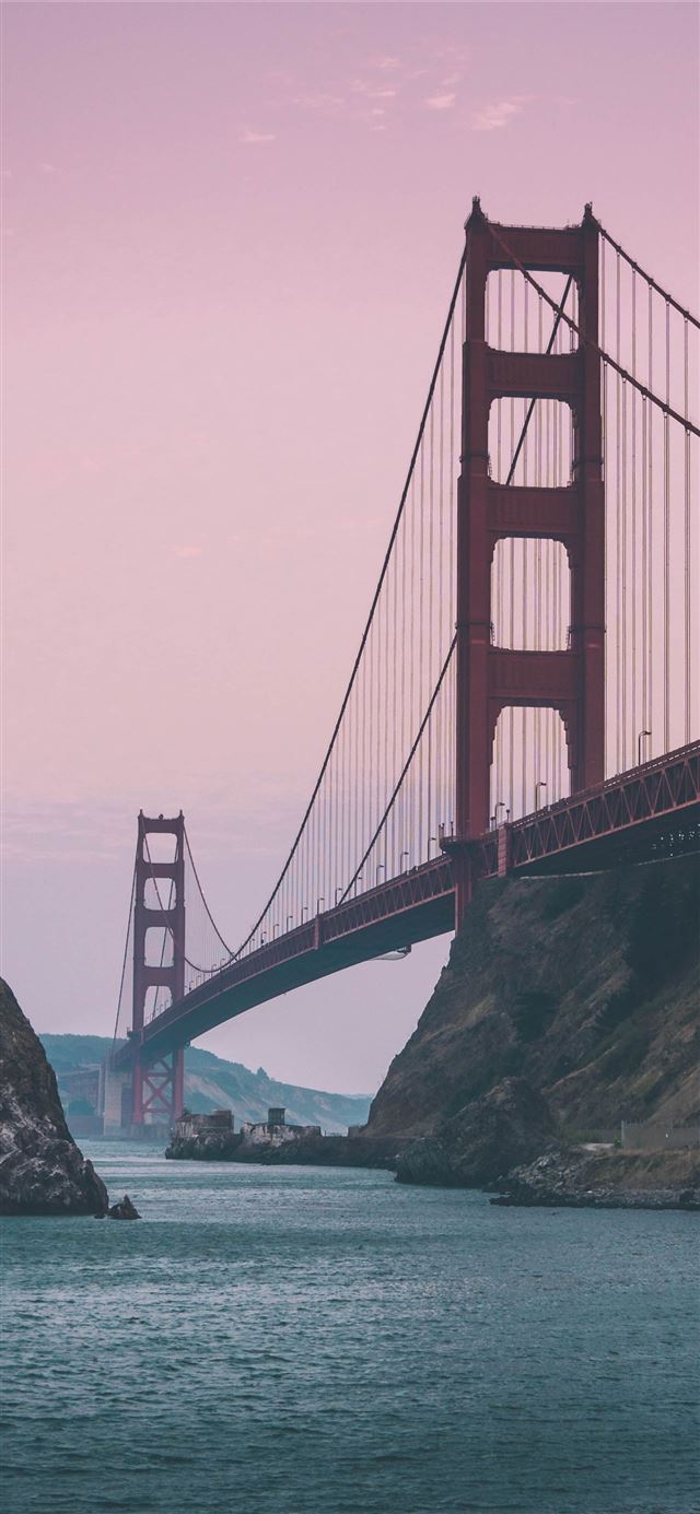 1125x2436 focus photo of Golden Gate during daytime -  iPhone 11 Wallpaper