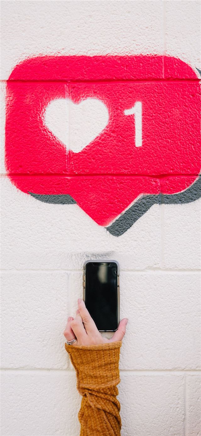 1125x2436 red and white love wall decor -  iPhone 11 Wallpaper