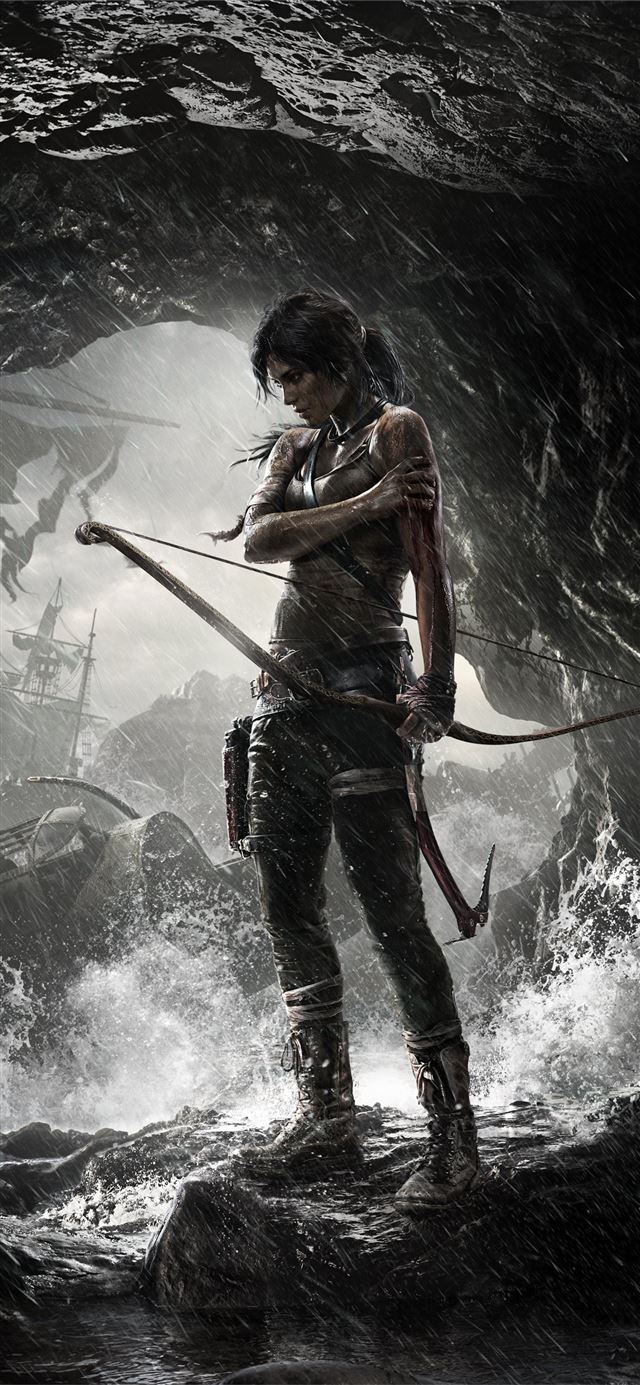 1284x2778 tomb raider poster 8k -  iPhone 11 Wallpaper