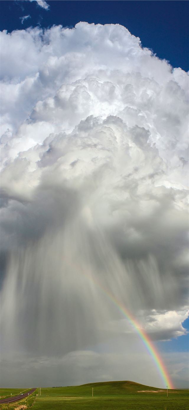 1284x2778 white clouds under blue sky during daytime -  iPhone 11 Wallpaper