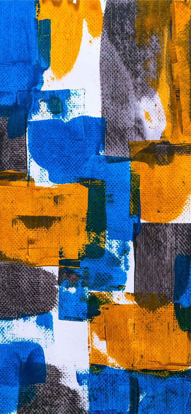 1284x2778 blue orange and gray abstract art -  iPhone 11 Wallpaper