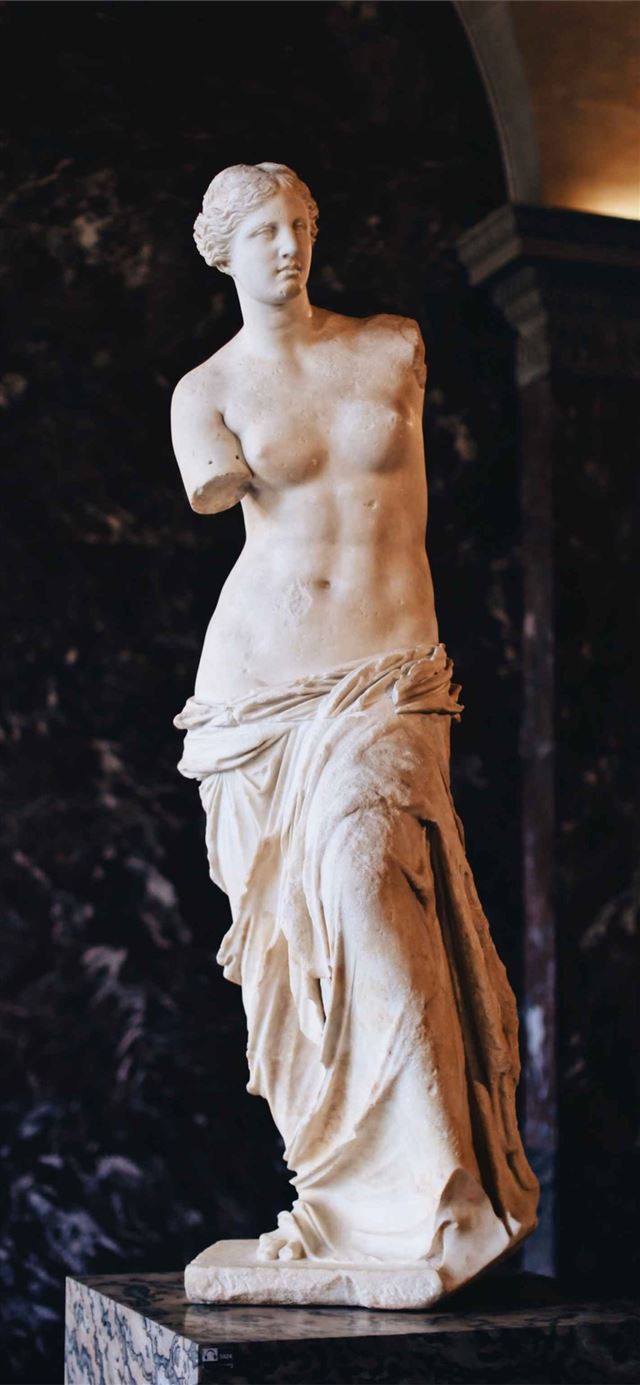 1284x2778 white statue of a man -  iPhone 11 Wallpaper