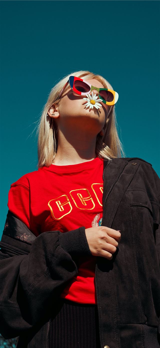 1284x2778 woman with sunglasses standing outdoor during dayt... -  iPhone 11 Wallpaper