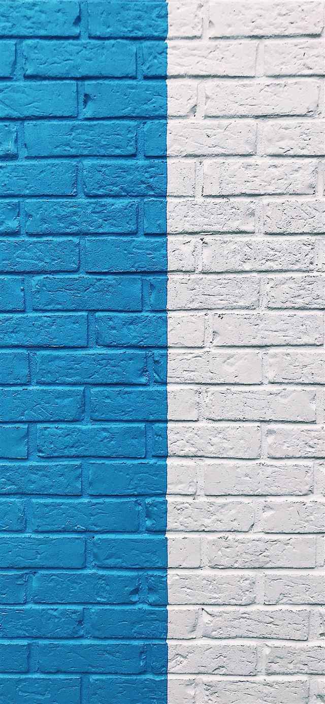 1284x2778 blue and white painted wall -  iPhone 11 Wallpaper