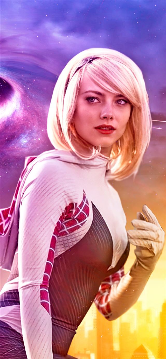1284x2778 emma stone in spiderman no way home 4k -  iPhone 11 Wallpaper
