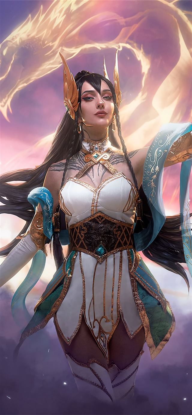 1284x2778 irelia league of legends champion cosplay -  iPhone 11 Wallpaper