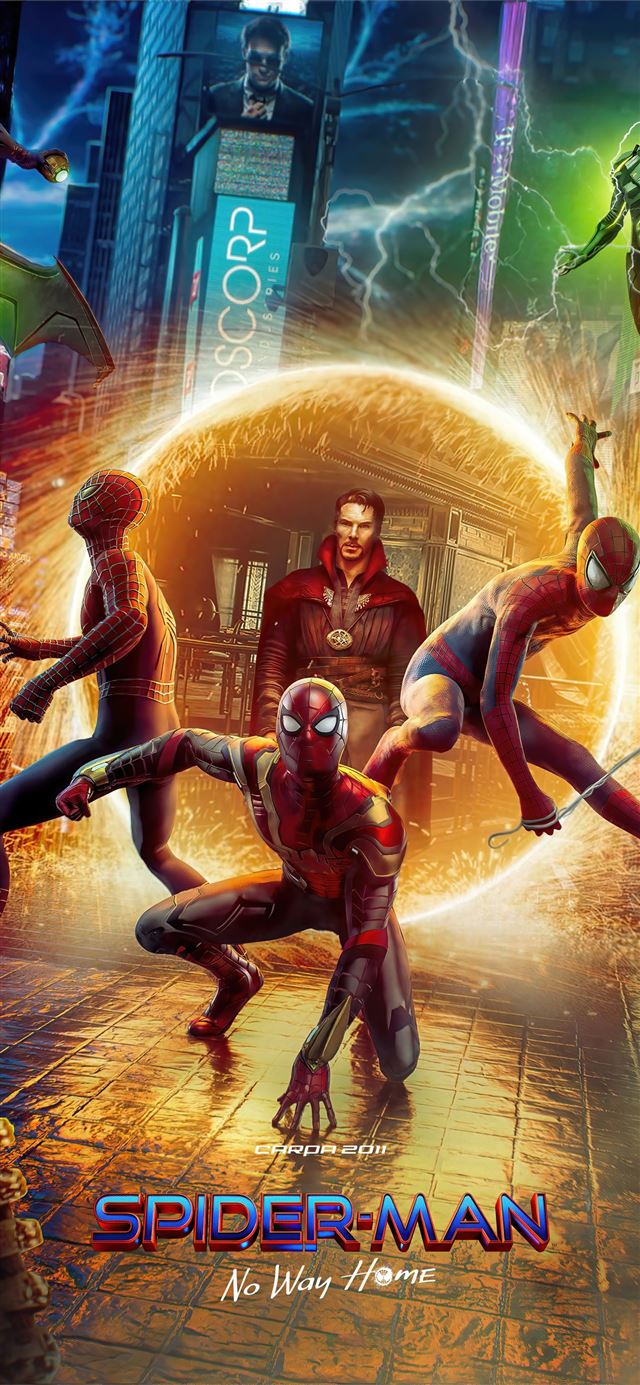 1284x2778 doctor strange in spider man no way home 4k -  iPhone 11 Wallpaper