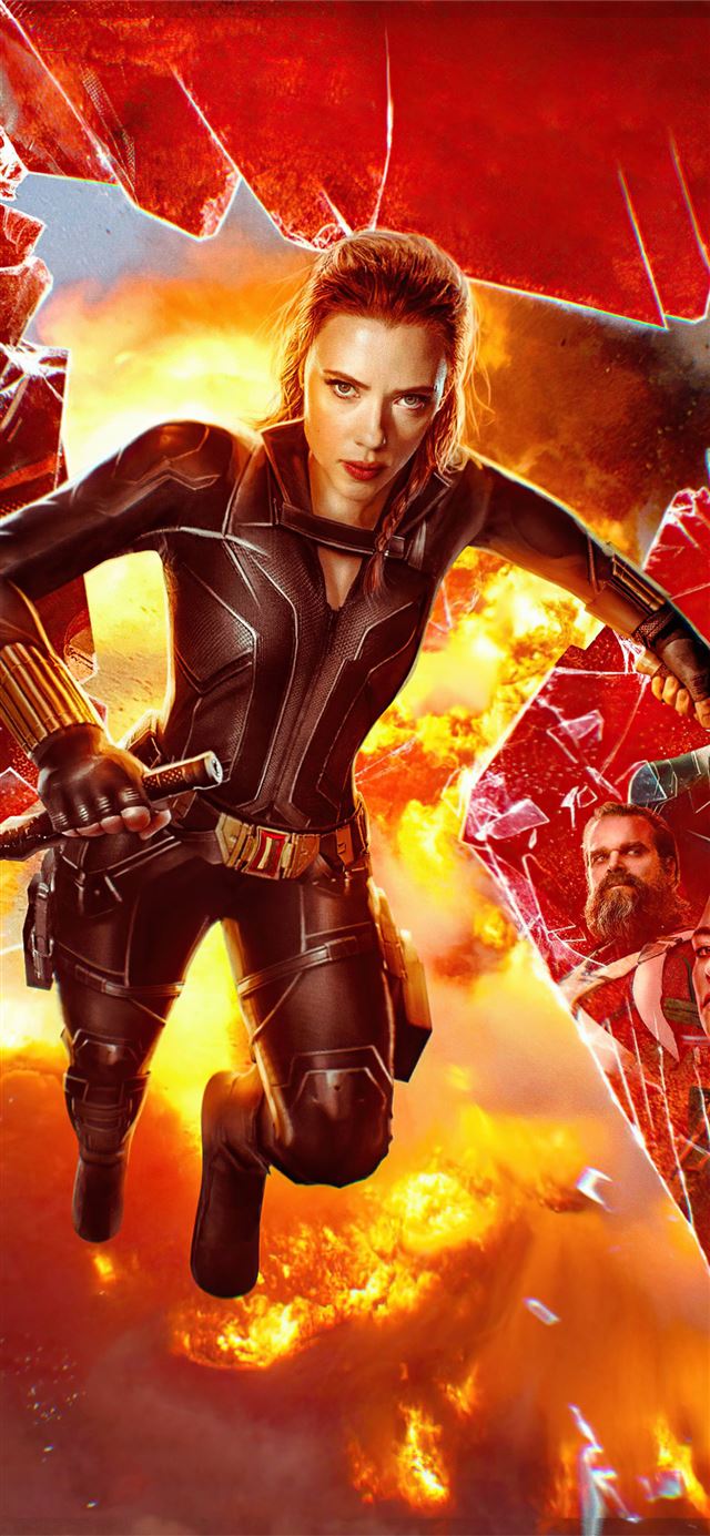 1284x2778 black widow 2021 poster -  iPhone 11 Wallpaper