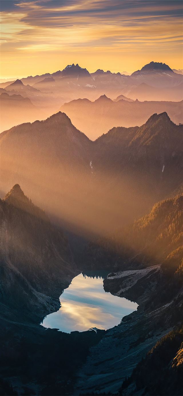 1284x2778 beautiful morning in mountains 4k -  iPhone 11 Wallpaper