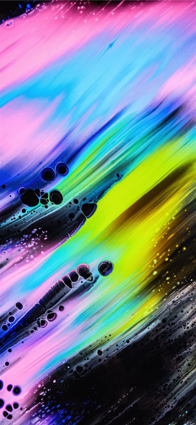 1284x2778 purple and blue abstract painting -  iPhone 11 Wallpaper