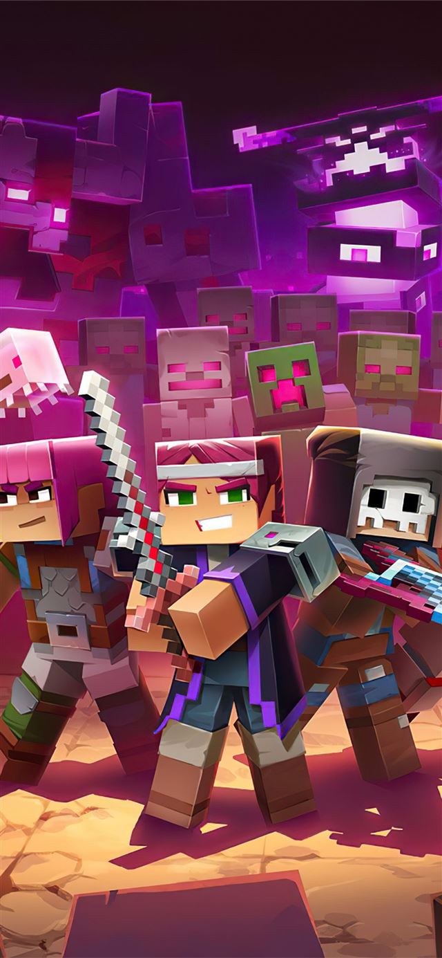 1284x2778 minecraft dungeons ultimate edition 4k -  iPhone 11 Wallpaper