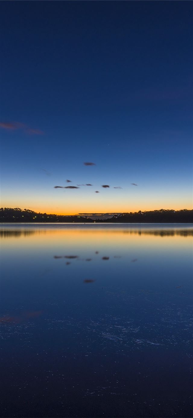 1125x2436 australia lake silent morning 4k - sunrise iPhone 11 Wallpaper