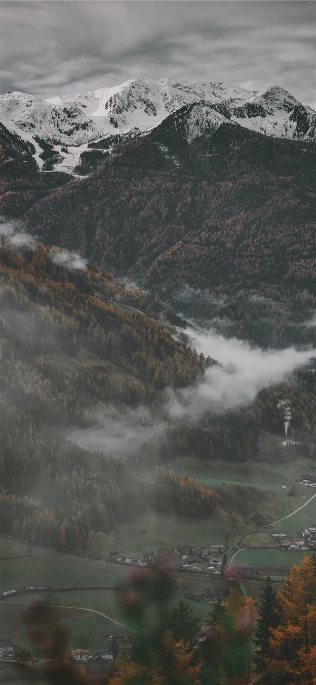 1125x2436 mountain - grey iPhone 11 Wallpaper