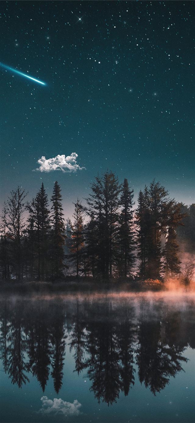 1125x2436 dreamy lake - behance iPhone 11 Wallpaper