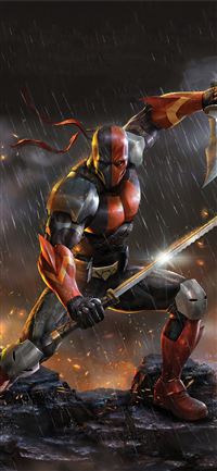 deathstroke knights and dragons 5k iPhone 11 wallpaper