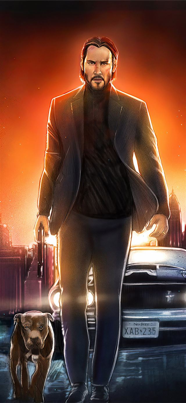 1125x2436 keanu reeves john wick -  iPhone 11 Wallpaper