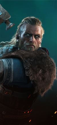 eivor axe ac valhalla 4k wallpaper