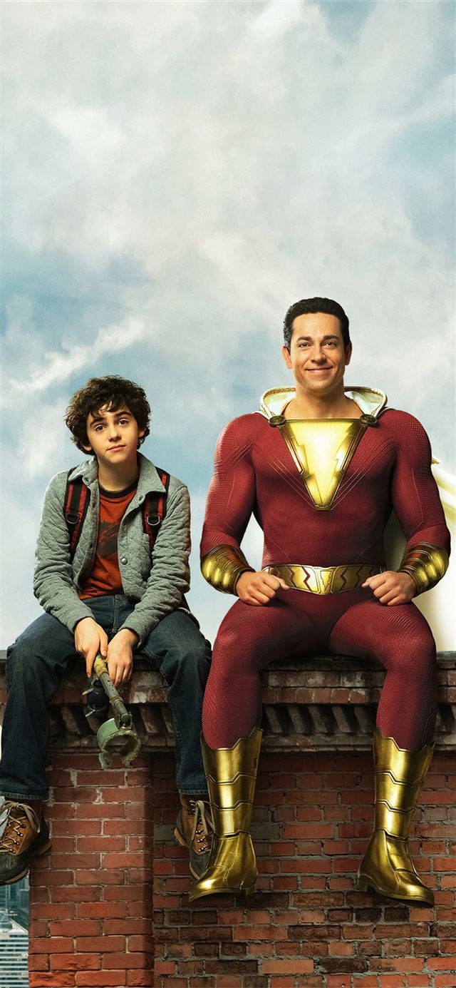 1125x2436 shazam new poster hd - 2019 movies iPhone 11 Wallpaper