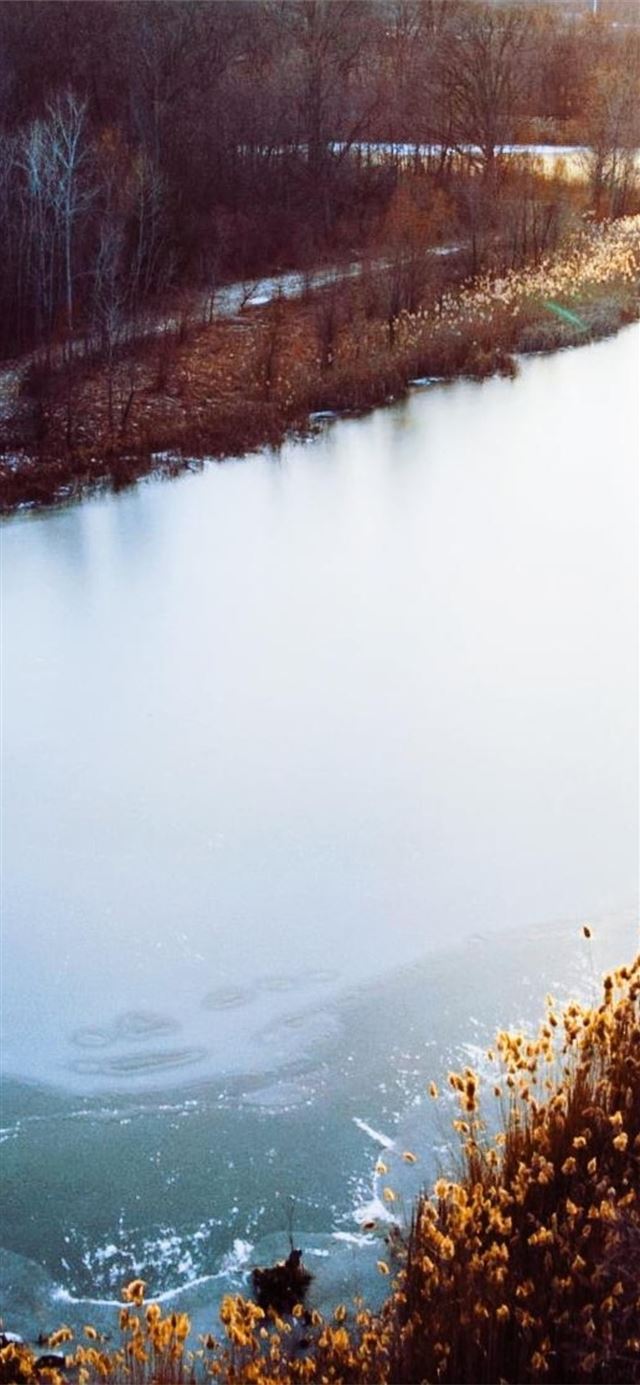1125x2436 sunset by small lake - sunset iPhone 11 Wallpaper