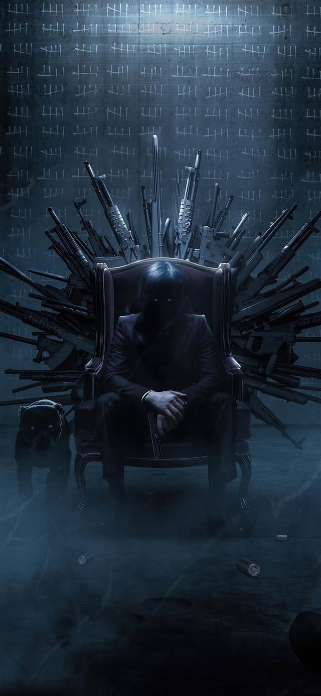 1125x2436 2020 4k john wick - dog iPhone 11 Wallpaper