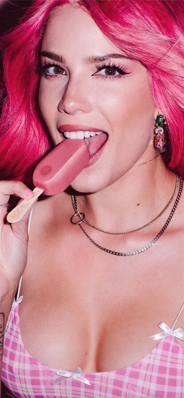 1125x2436 halsey magnum campaign true to pleasure july 2020 - music iPhone 11 Wallpaper