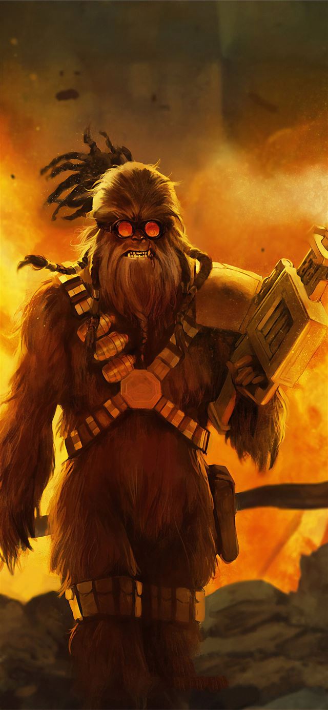 1125x2436 chewbacca 4k - movies iPhone 11 Wallpaper