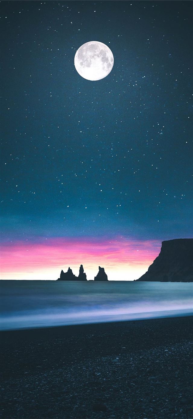 1125x2436 low tides - dark (black) iPhone 11 Wallpaper