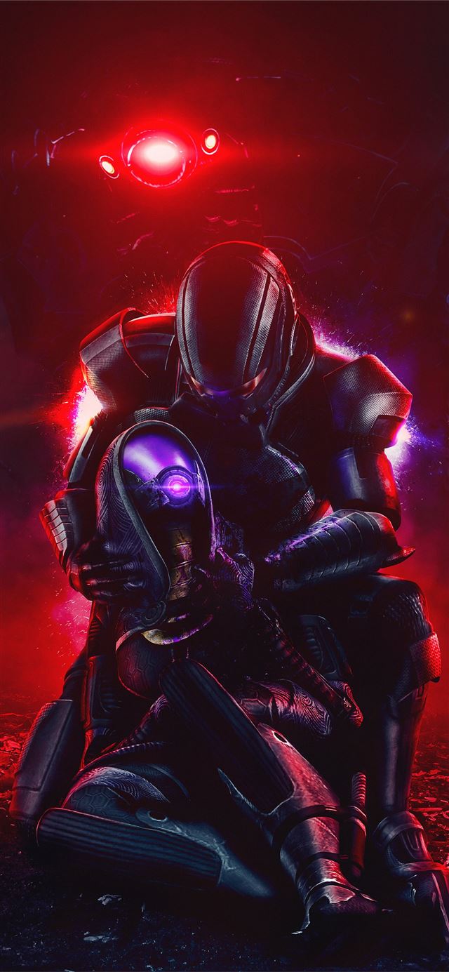 1125x2436 shepard and tali 8k - 5k iPhone 11 Wallpaper