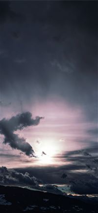 dark clouds sky 5k iPhone 11 wallpaper
