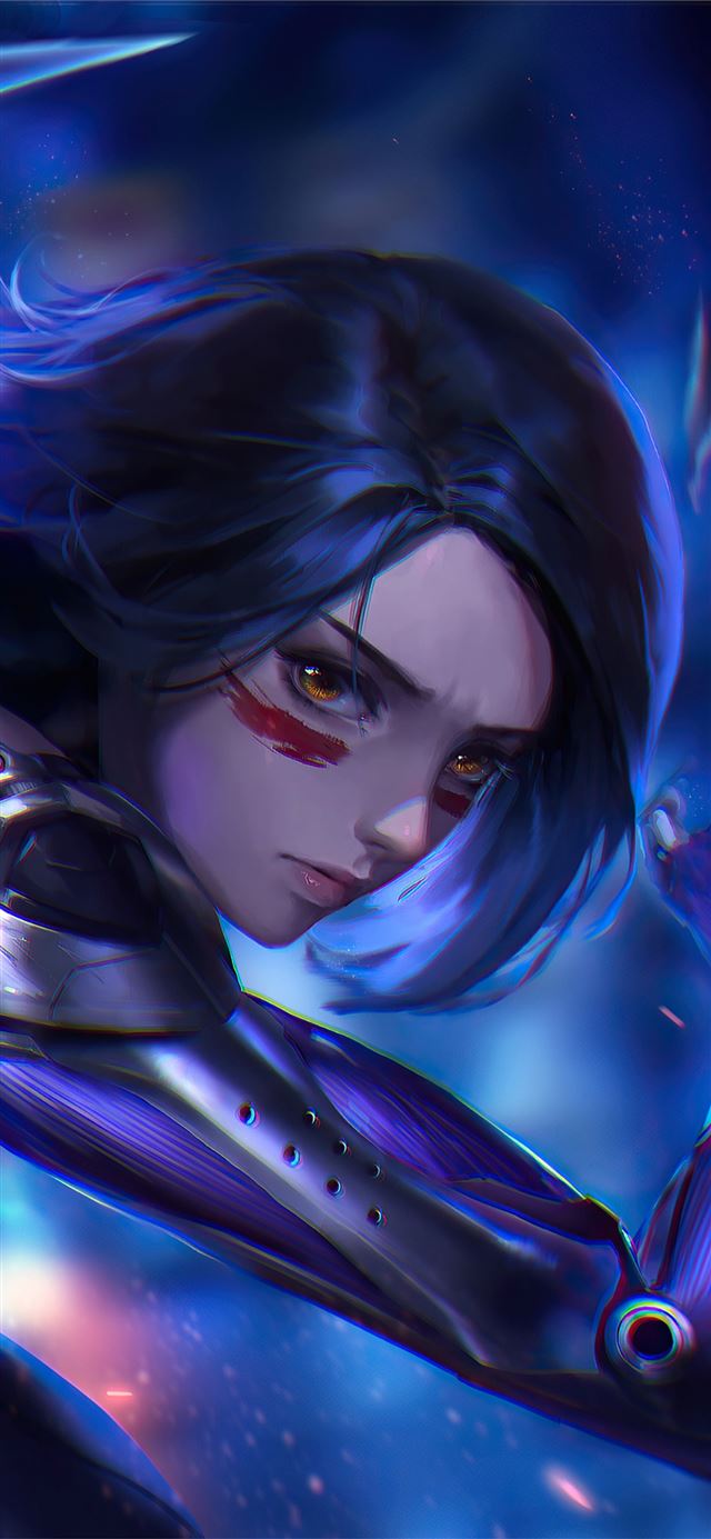 1125x2436 alita battle angel game art 4k -  iPhone 11 Wallpaper