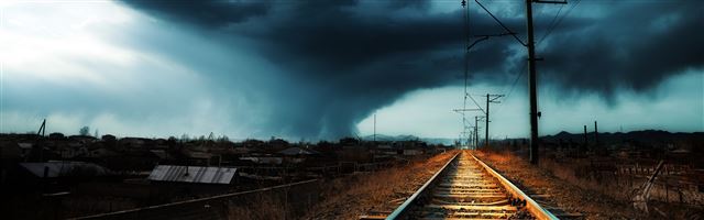 3840x1200 Armenia Gyumri Storm - cloud iPhone Panoramic Wallpaper